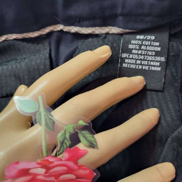 Perry Ellis, Men's Black Dress Pants, Size 36x29, Not Worn - Picture 4 of 6